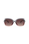 Coach Lunettes de Soleil HC 8295 Grey Red/Brown Shaded 56/21/140 femme