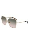 Lanvin LNV125S Sunglasses, Colour: 729 Gold/Gradient Green Peach, 60 Unisex