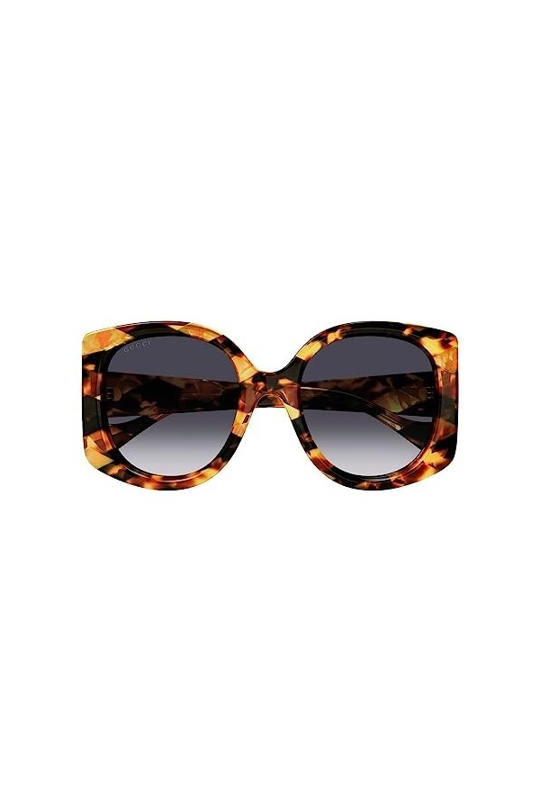 Gucci Lunettes de Soleil GG1257S Havana/Blue Shaded 53/22/145 femme