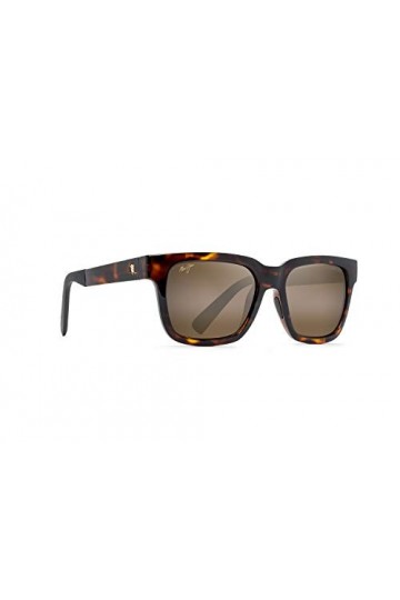 Maui Jim Lunettes de soleil carré Mongoose, Tortue brillante