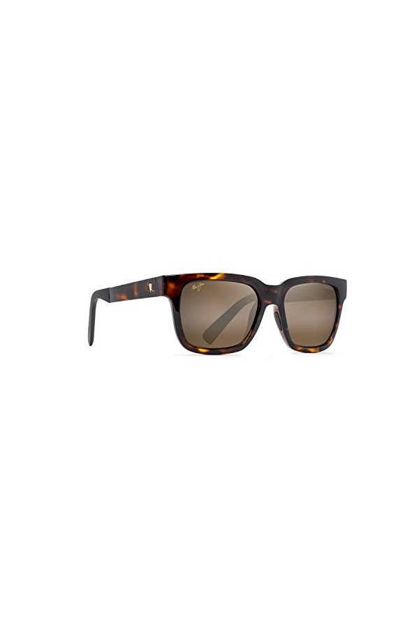 Maui Jim Lunettes de soleil carré Mongoose, Tortue brillante