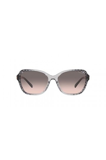 COACH Lunettes de soleil Hc 8349u pour femme, gris dégradé Signature C, 56 mm, Gris dégradé Signature C, 56 mm