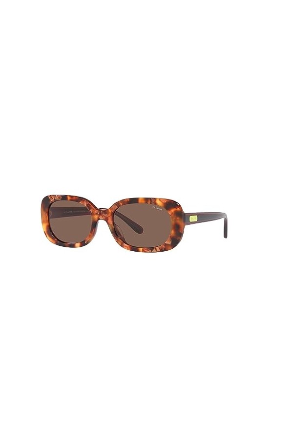 Coach Lunettes de Soleil HC 8358U Spotted Amber Brown/Brown 54/20/140 femme