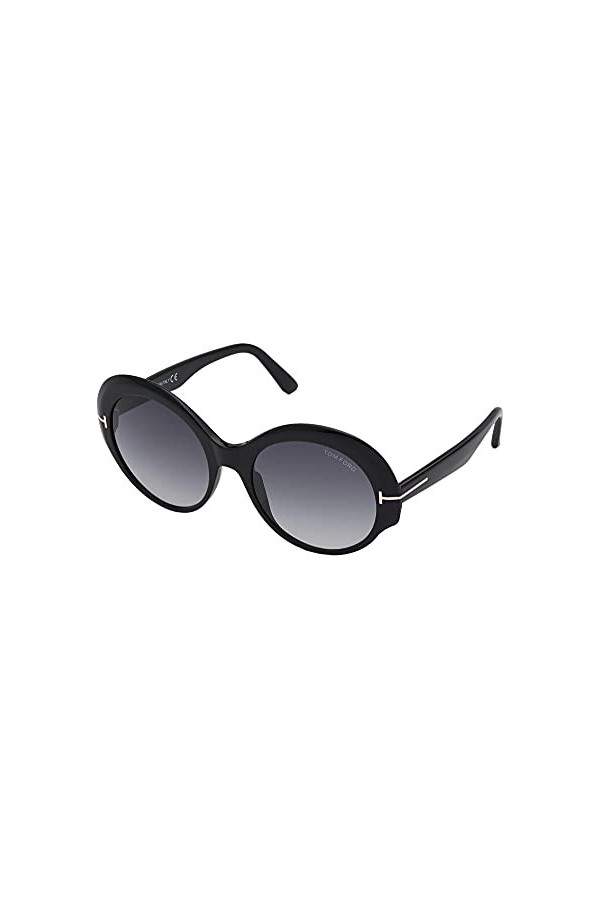 Tom Ford Lunettes de Soleil GINGER FT 0873 Shiny Black/Grey Shaded 58/20/140 femme