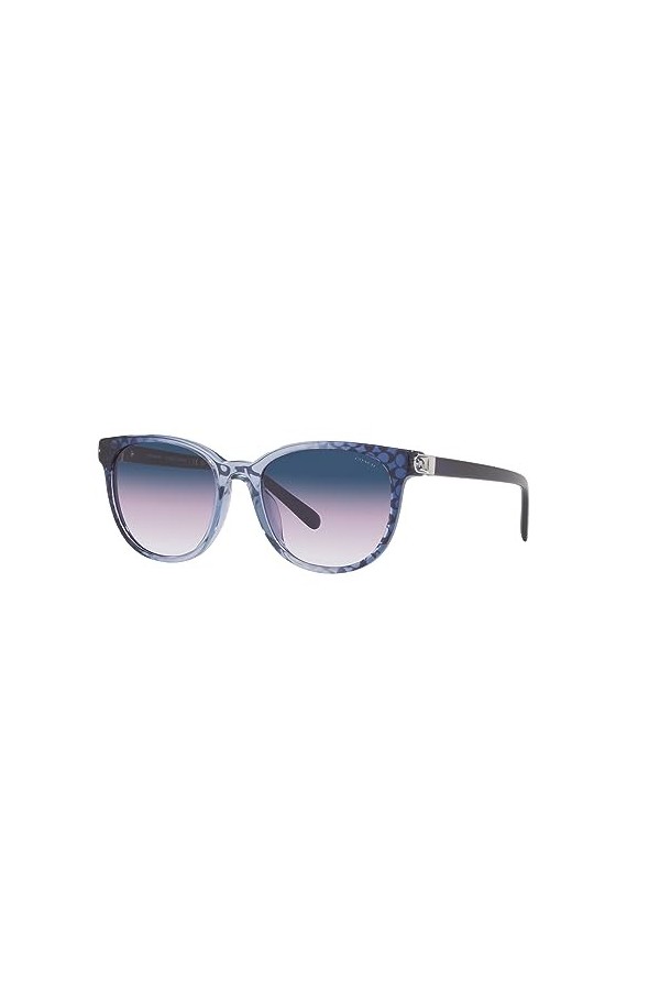 COACH Lunettes de soleil HC 8350 U 57088H Blue Gradient Signature C, Blue Gradient Signature C, 54/19/140, Blue Gradient Sign