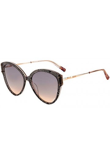 Missoni Lunettes de Soleil MIS 0004/S Black Pattern/Grey Orange Shaded 59/16/145 femme