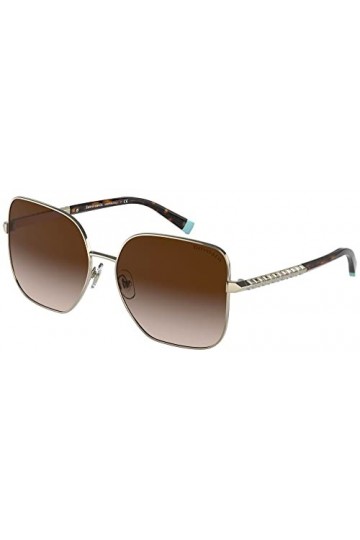 Tiffany & Co. Lunettes de Soleil WHEAT LEAF TF 3078B Pale Gold/Brown Shaded 60/16/140 femme