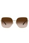 Tiffany & Co. Lunettes de Soleil WHEAT LEAF TF 3078B Pale Gold/Brown Shaded 60/16/140 femme