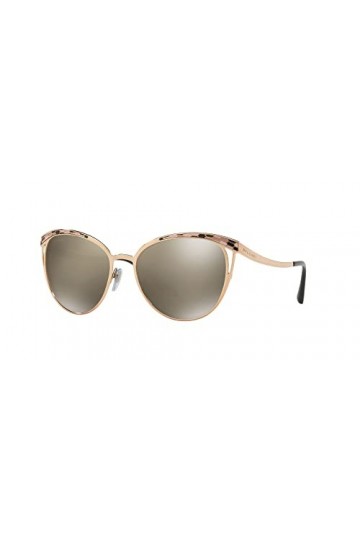 Bulgari 0BV6083 20145A 56 Montures de Lunettes, Or Pink Gold/Lightbrownmirrordarkgold , Femme