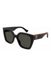 Gucci Lunettes de Soleil GG1300S Black/Grey 55/19/145 femme