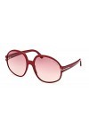 Tom Ford Lunettes de Soleil CLAUDE-02 FT 0991 Shiny Burgundy/Burgundy Shaded 61/19/135 femme