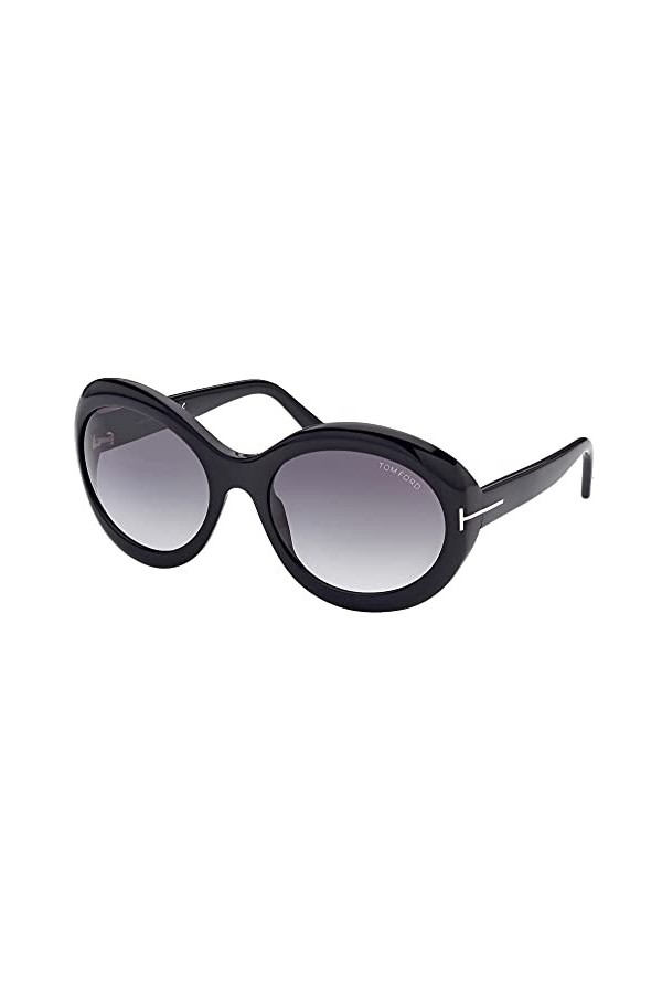 Tom Ford Lunettes de Soleil LIYA-02 FT 0918 Shiny Black/Grey Shaded 60/21/135 femme