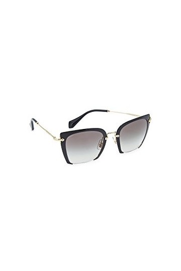 Miu Miu 0Mu52Rs 1Ab0A7 52 Montures de Lunettes, Noir Black/Gradient , Femme