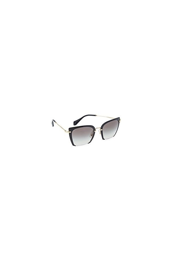 Miu Miu 0Mu52Rs 1Ab0A7 52 Montures de Lunettes, Noir Black/Gradient , Femme