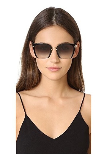 Miu Miu 0Mu52Rs 1Ab0A7 52 Montures de Lunettes, Noir Black/Gradient , Femme