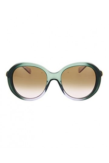 GUCCI GG0368S-004 Montures de Lunettes, Vert Verde/Pãºrpura/Transparente , 55 Femme