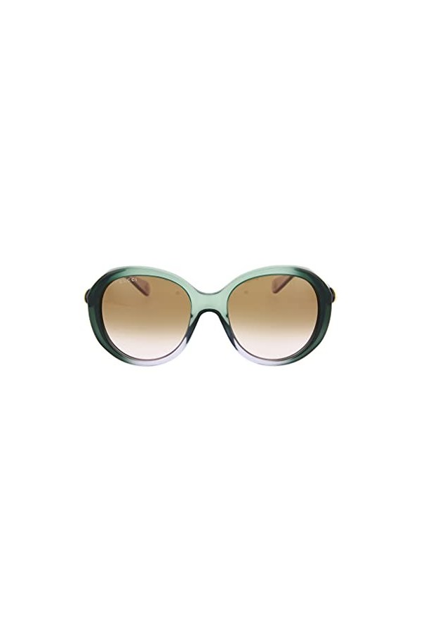GUCCI GG0368S-004 Montures de Lunettes, Vert Verde/Pãºrpura/Transparente , 55 Femme