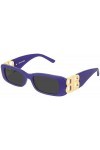 Balenciaga Lunettes de Soleil BB0096S Violet/Grey 51/18/130 femme