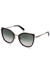 SALVATORE FERRAGAMO Sf293s Lunettes de Soleil, Or Rose/Noir, 54 Femme