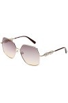 Salvatore Ferragamo Sf291s Sunglasses, 774 Rose Gold Bordeaux, 61 Unisex
