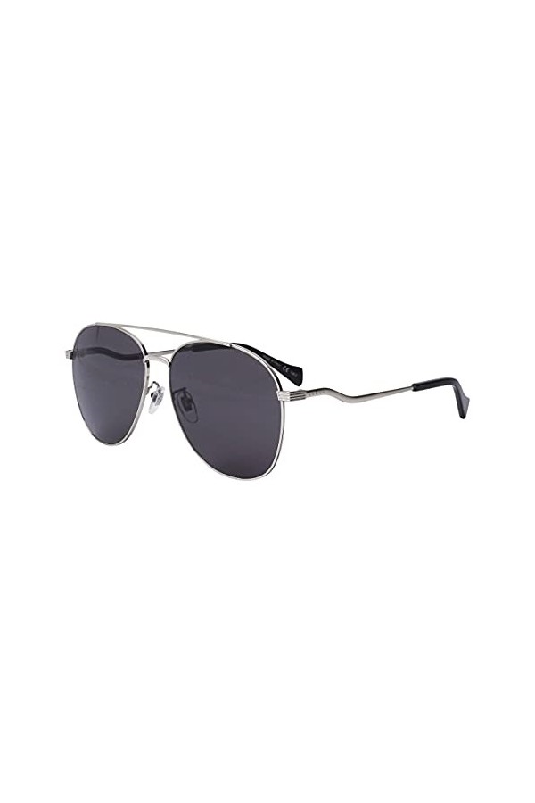 Gucci Lunettes de soleil Lunettes de soleil GG0969S 001 Femme Couleur gris argent taille des verres 59 mm