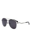 Gucci Lunettes de soleil Lunettes de soleil GG0969S 001 Femme Couleur gris argent taille des verres 59 mm