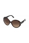 Tom Ford Lunettes de Soleil TERRA FT 0848 Dark Havana/Brown Shaded 63/15/135 femme