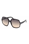 Tom Ford Lunettes de Soleil DELPHINE-02 FT 0992 Shiny Black/Dark Grey Shaded 60/20/135 femme