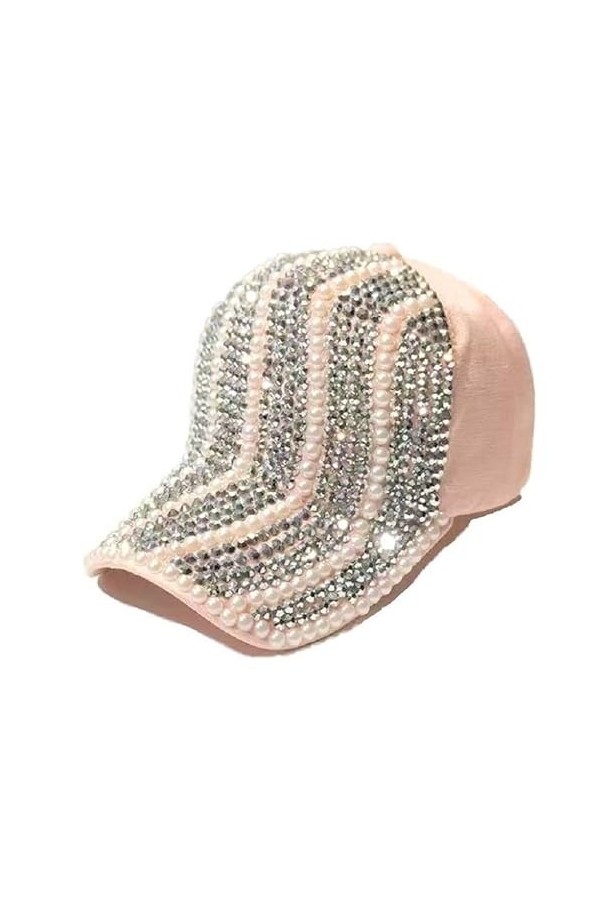 Gadgets Mafia Casquette de baseball avec strass pour femme, casquette de baseball réglable en coton scintillant pour filles e