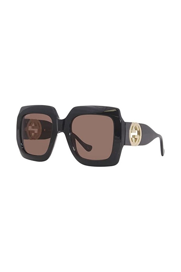 Gucci Lunettes de Soleil GG1022S Black/Brown Gold Chain 54/23/140 femme