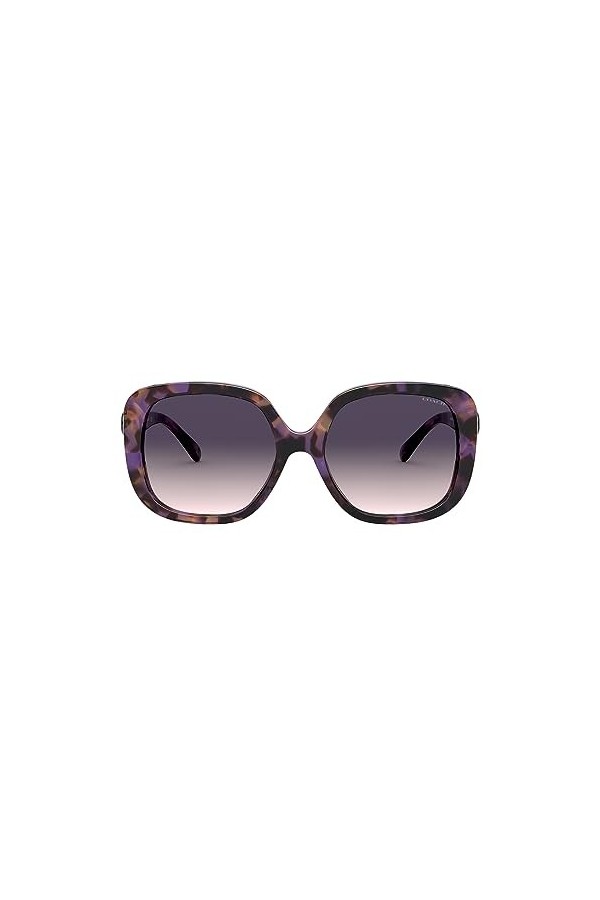 Coach Lunettes de Soleil HC 8292 Violet Havana/Purple Pink Shaded 56/18/140 femme