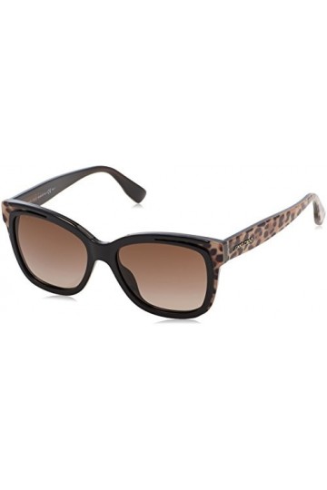 Jimmy Choo Bebi/S Sunglasses, Animalier Dark Brown, 53 Unisex