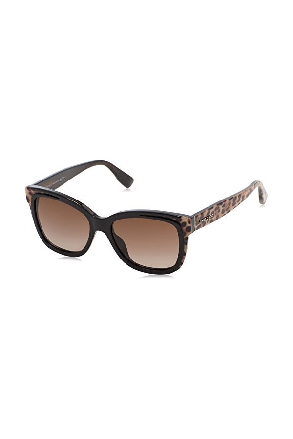 Jimmy Choo Bebi/S Sunglasses, Animalier Dark Brown, 53 Unisex