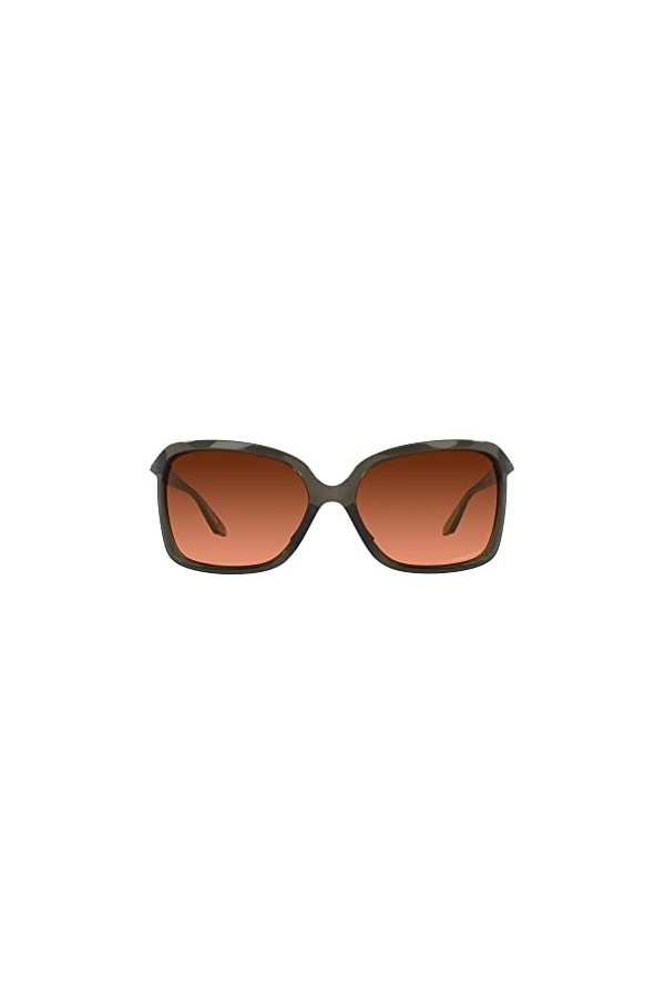 Oakley Lunettes de soleil papillon Wildrye Oo9230 pour femme, Encre olive, d grad marron Prizm