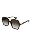 Gucci Lunettes de Soleil GG1072S Dark Havana/Brown Shaded 56/19/145 femme