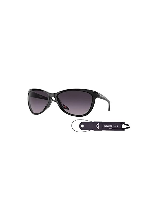 Oakley Pasque OO9222 Lunettes de soleil pilote pour femme + ensemble daccessoires laisse + kit design iWear, Encre noire / G
