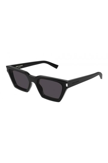 Saint Laurent Calista SL633CALISTA-001-64 - Femmes Lunettes de soleil - Shiny Solid Black, schwarz.