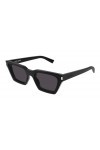 Saint Laurent Calista SL633CALISTA-001-64 - Femmes Lunettes de soleil - Shiny Solid Black, schwarz.