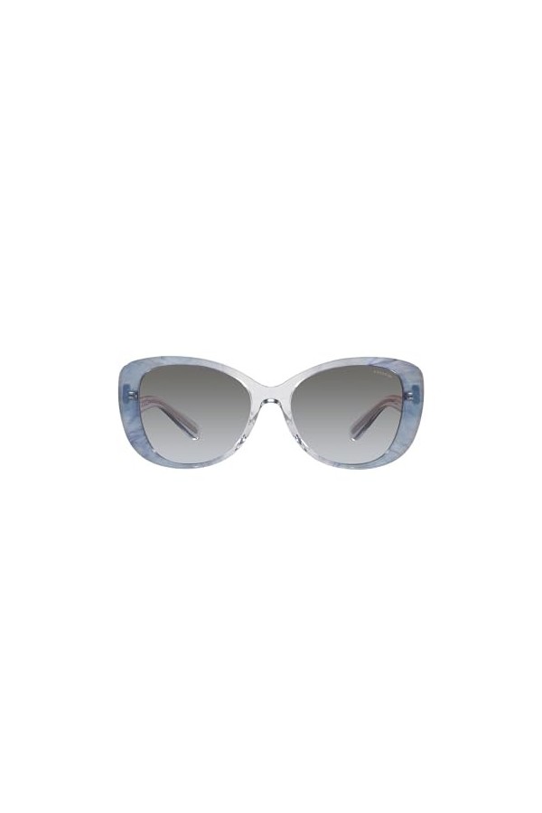 Coach HC8322-56553C-54 Coach Womens HC8322-56553C-54 Fashion 54mm Transparent Blue Ombre Sunglasses