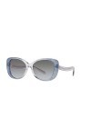 Coach HC8322-56553C-54 Coach Womens HC8322-56553C-54 Fashion 54mm Transparent Blue Ombre Sunglasses