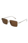 Salvatore Ferragamo SF309S Sunglasses, Colour: 745 Gold/Brown, 57 Unisex