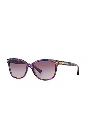 Lunettes de Soleil Coach HC 8132 Violet Pattern/Violet Shaded 57/17/135 femme