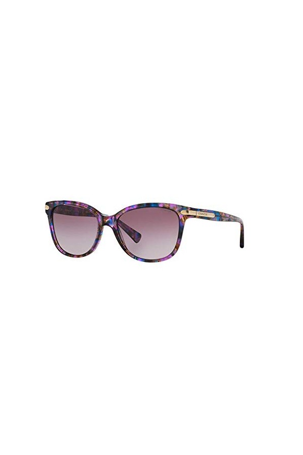 Lunettes de Soleil Coach HC 8132 Violet Pattern/Violet Shaded 57/17/135 femme