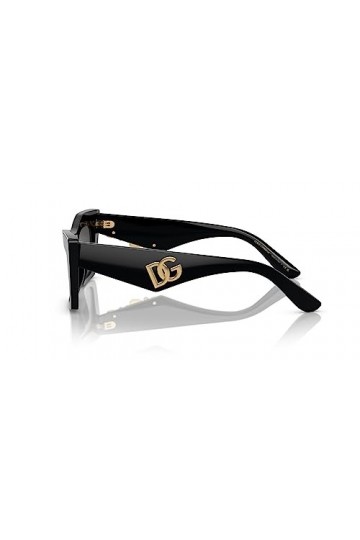 Dolce & Gabbana Lunettes de Soleil DG 4435 Shiny Black/Grey 53/18/145 femme