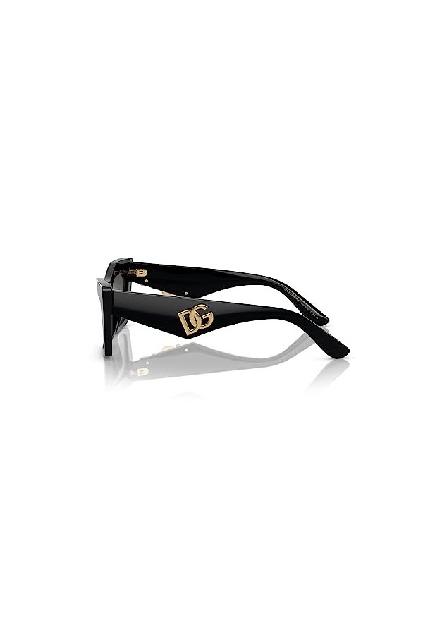 Dolce & Gabbana Lunettes de Soleil DG 4435 Shiny Black/Grey 53/18/145 femme