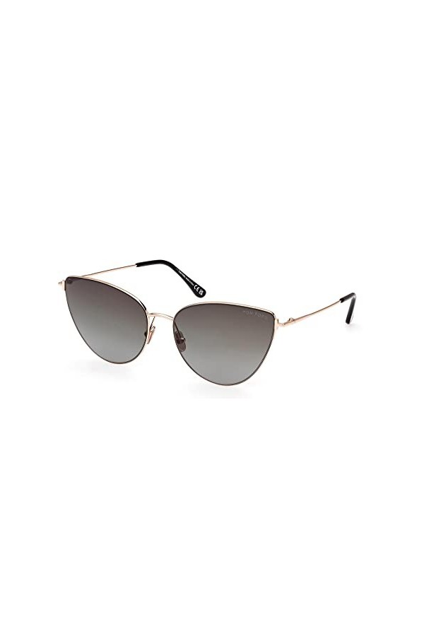 Tom Ford Lunettes de Soleil ANAIS-02 FT 1005 Shiny Rose Gold/Grey Shaded 62/17/140 femme