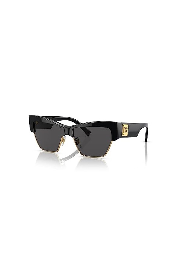 Dolce & Gabbana Lunettes de Soleil DG 4415 Shiny Black/Grey 56/15/145 femme