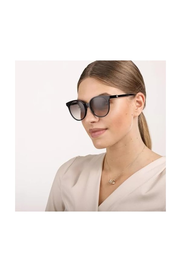 Gucci GG0488S-001 Lunettes de Soleil, Noir, 54.0 Femme