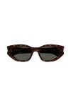 Saint Laurent SL638-002-57 - Femme Lunettes de soleil - Shiny Dark Havana, marron ,