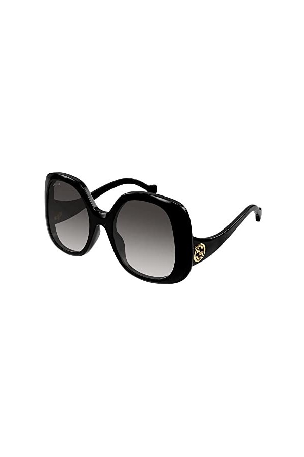 Gucci Lunettes de Soleil GG1235S Black/Grey 55/22/140 femme